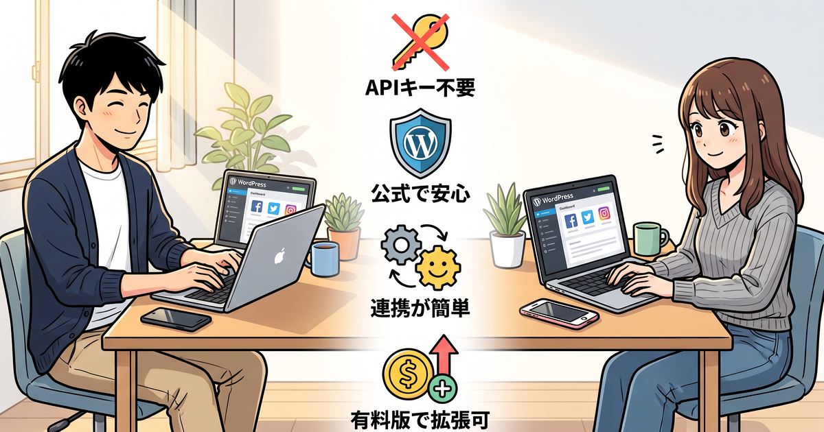 無料でSNS投稿だけ自動化したい人向けのプラグイン